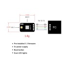 Original 2.4G 915MHz 868MHz Diversity Long Range Dual Antenna ELRS RC Racing Drone Remote Control Plastic
